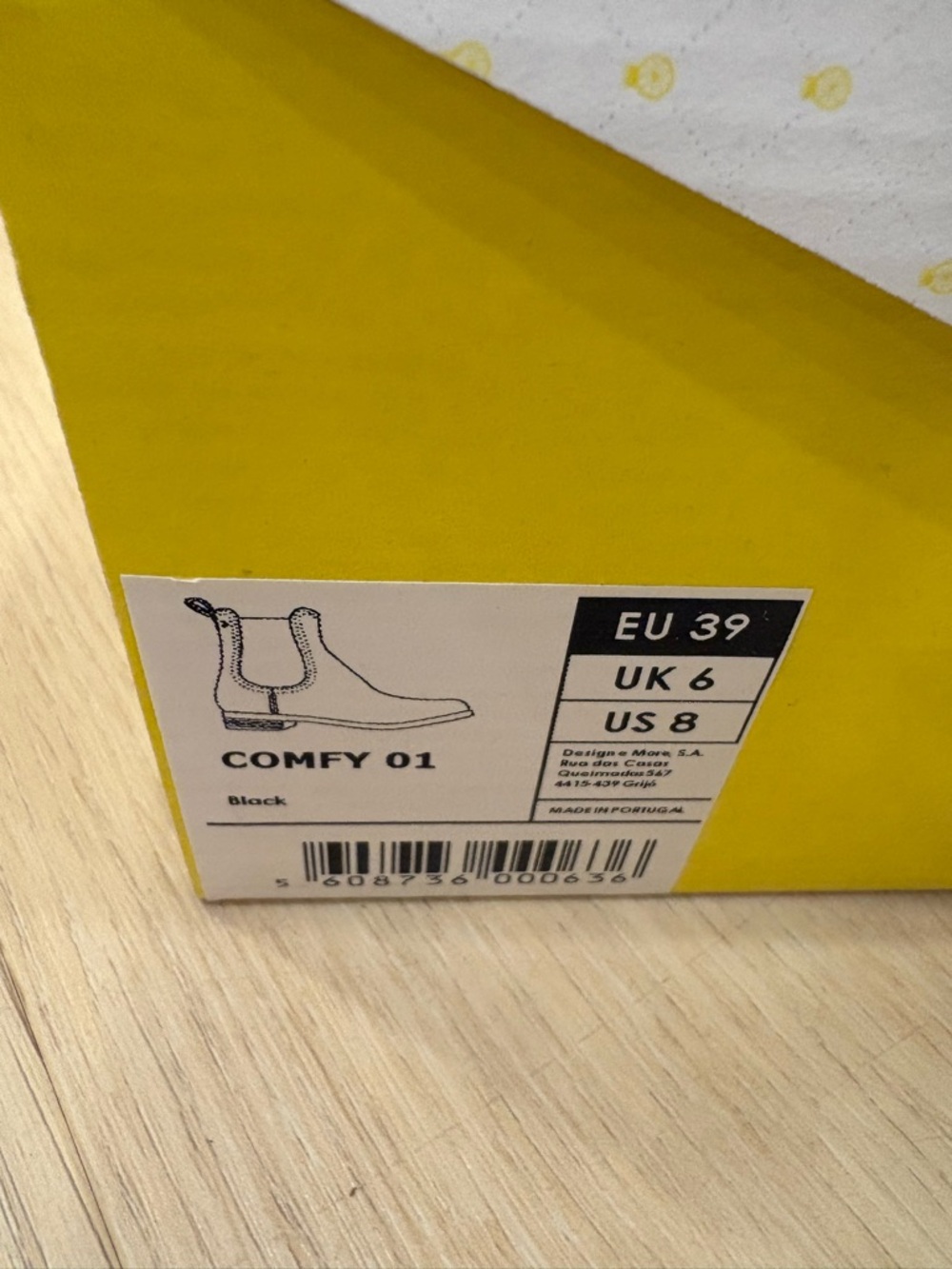 Lemon Jelly Women’s ComfyBlack Gloss Chelsea Rain Boots - Picture 7 of 7